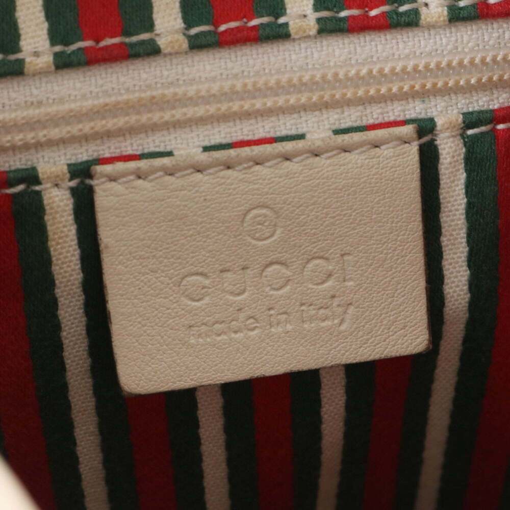 GUCCI Cream Leather Shoulder Bag - Picture 8 of 9